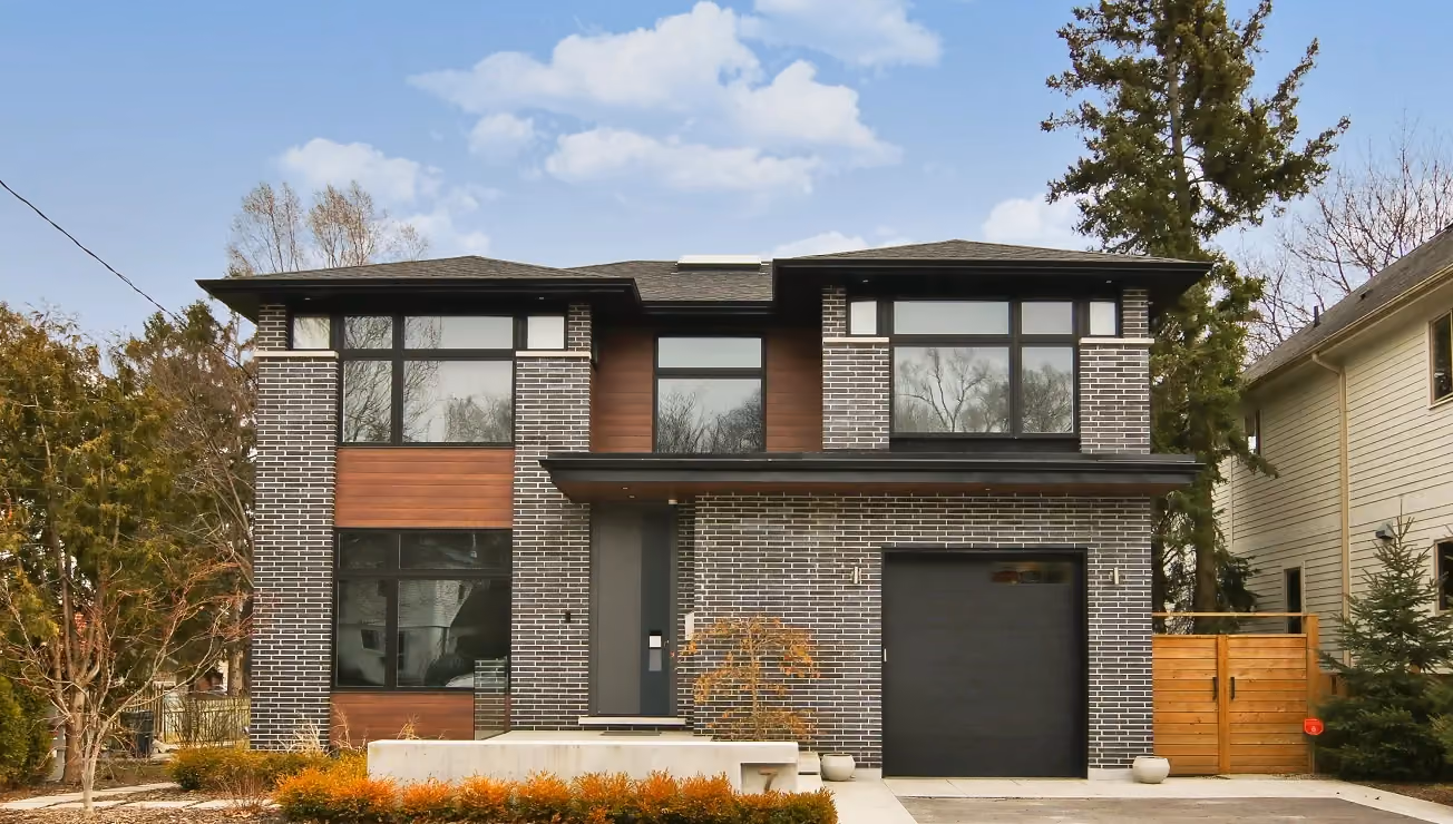 Modern custom home built by RBA Projects in North Kingsway, Toronto