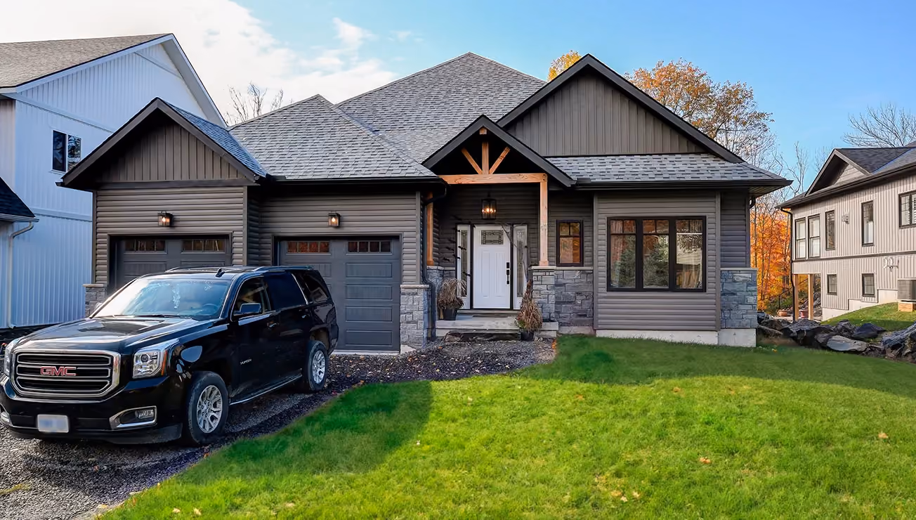 Custom home built by RBA Projects in Gravenhurst, Muskoka