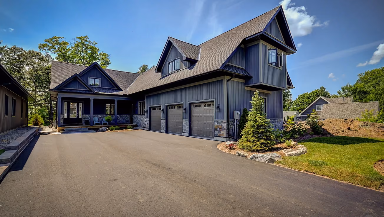 Custom duplex cottage built by RBA Projects in Gravenhurst, Muskoka, view 2
