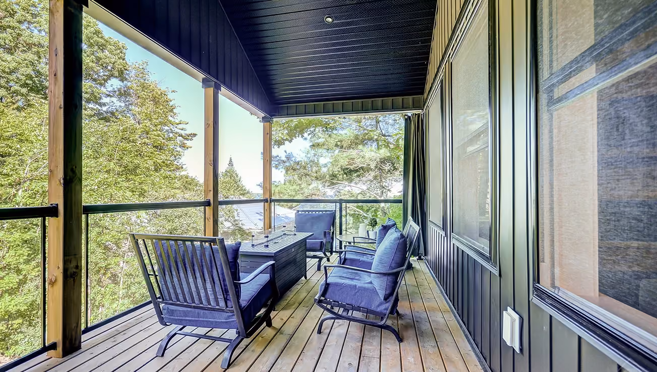 Custom walkout home built by RBA Projects in Gravenhurst, Muskoka, view 19