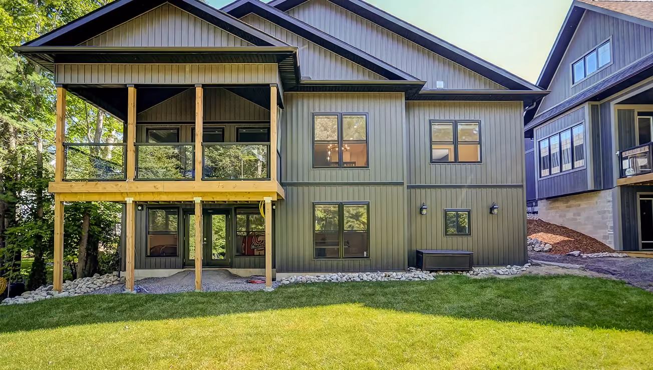 Custom walkout home built by RBA Projects in Gravenhurst, Muskoka, view 20