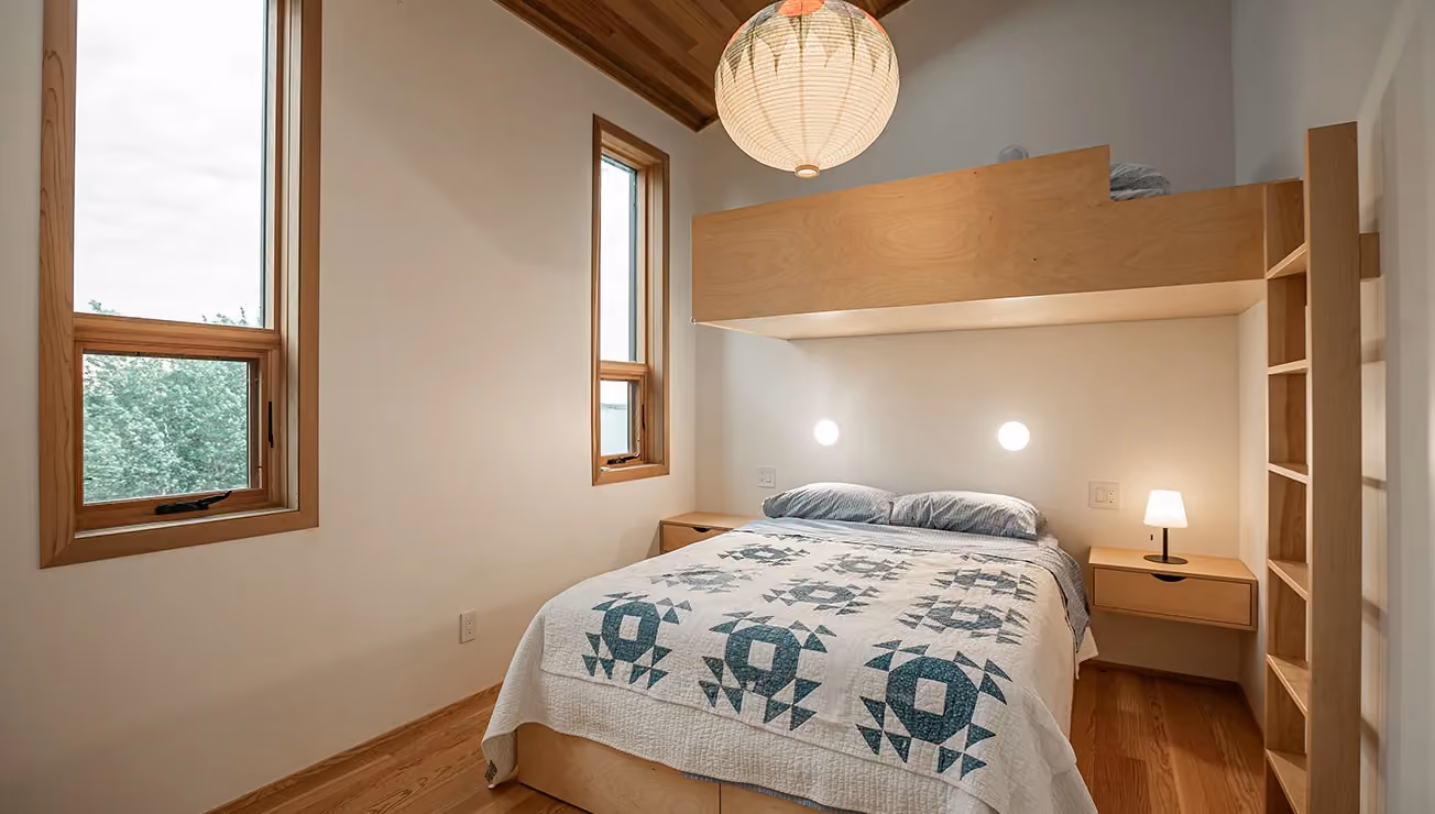 Custom cottage built by RBA Projects on a private island in Georgian Bay, view 17