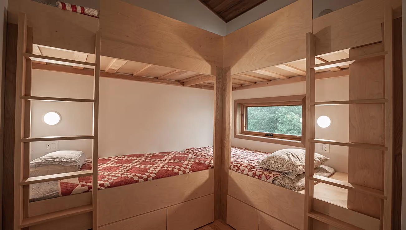 Custom cottage built by RBA Projects on a private island in Georgian Bay, view 18