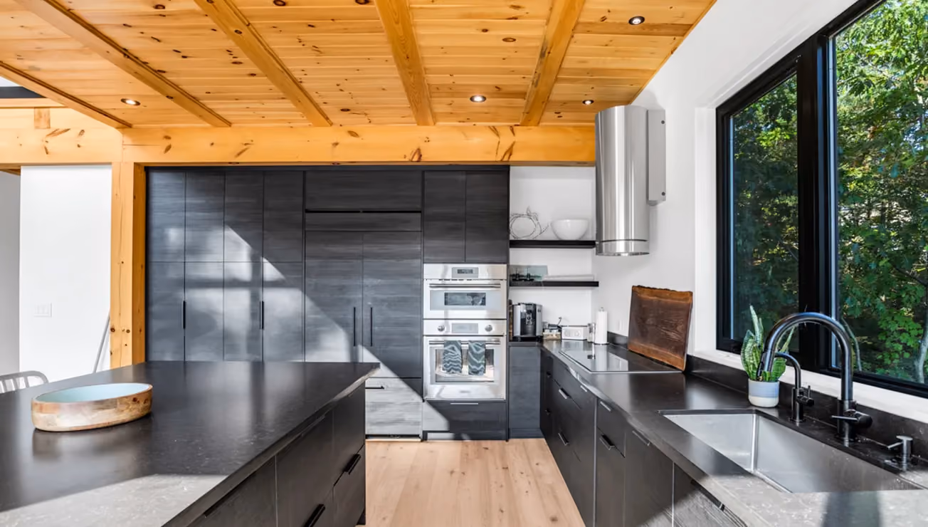 Prefab cottage built by RBA Projects on Six Mile Lake, Georgian Bay, view 11