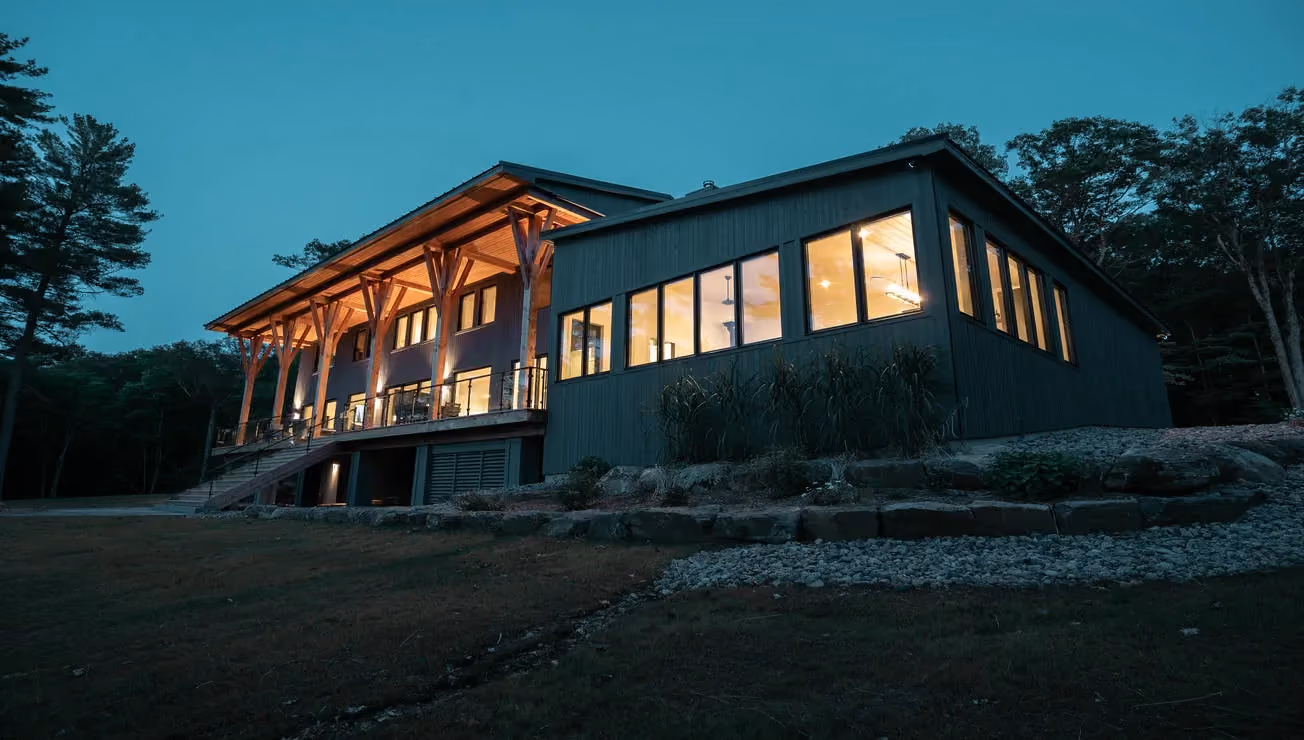 Custom cottage built by RBA Projects on Mill Lake, Muskoka, view 2