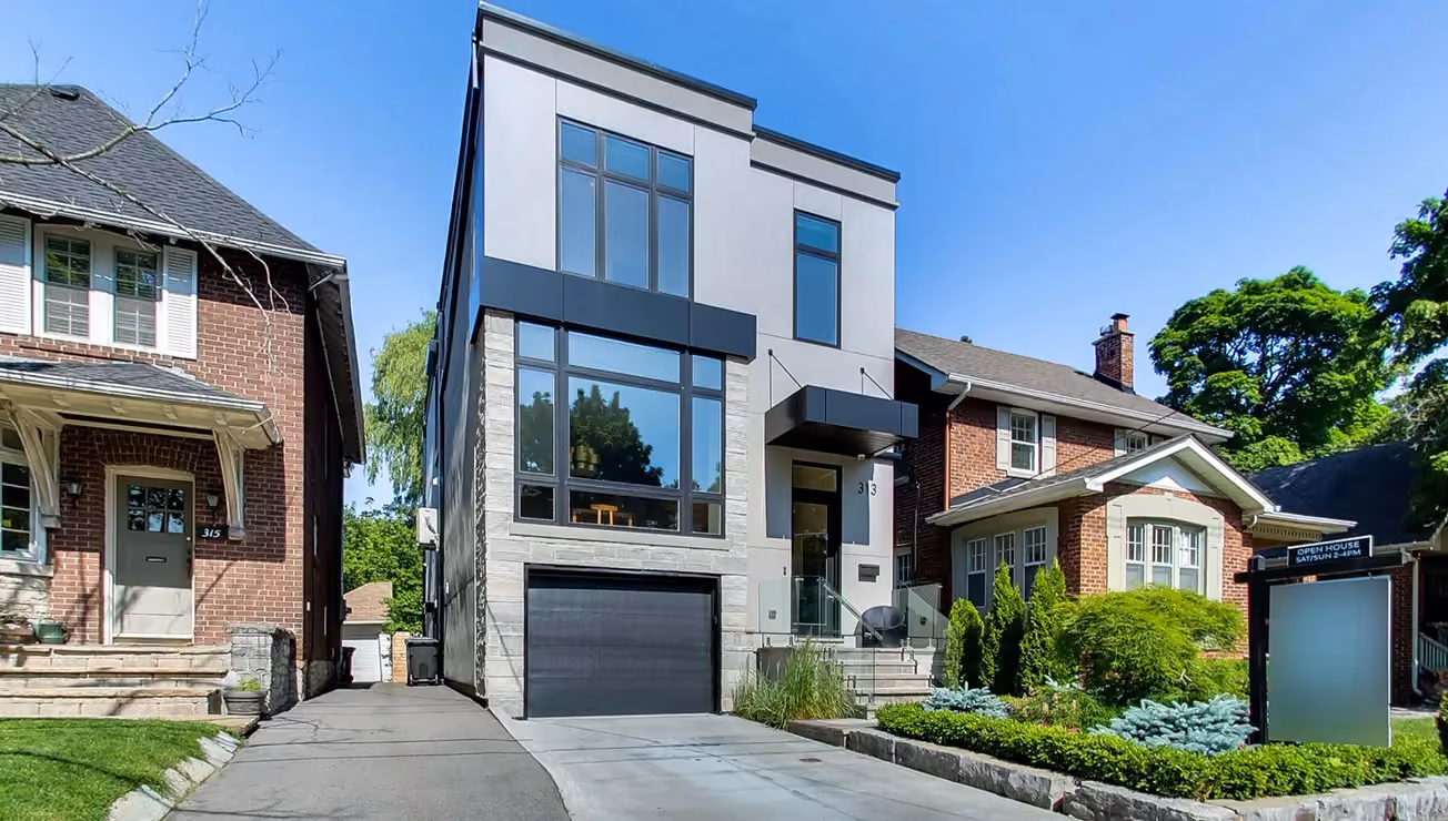 Modern custom home built by RBA Projects in Lytton Park, Toronto