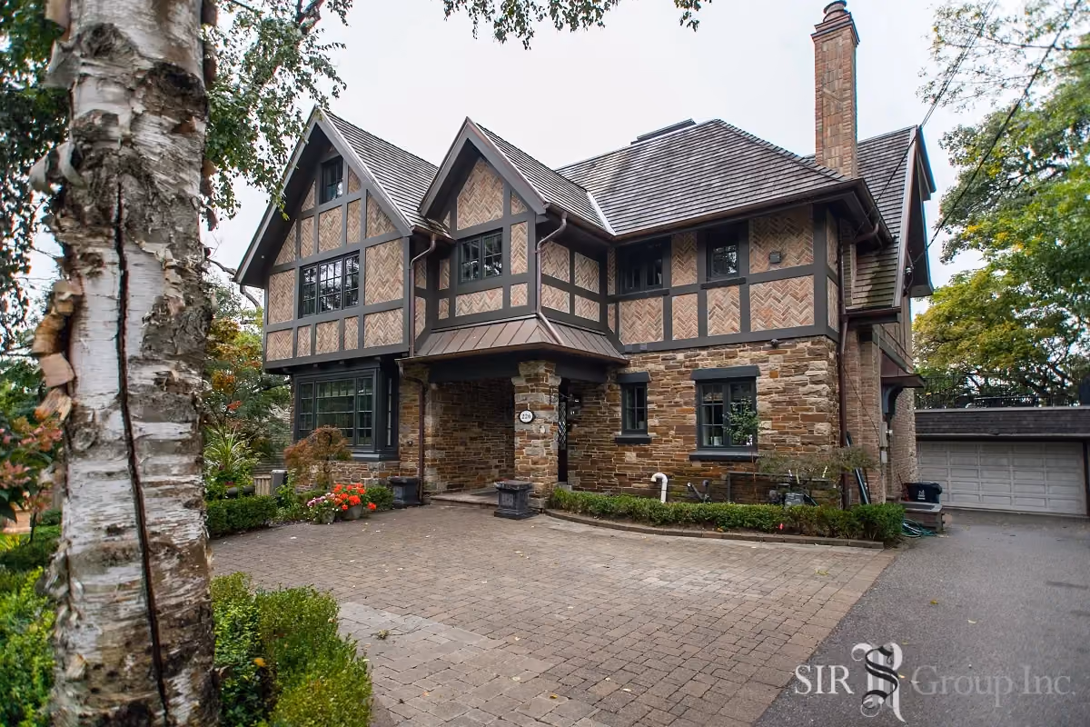Century home restoration by RBA Projects on the Humber River, Toronto