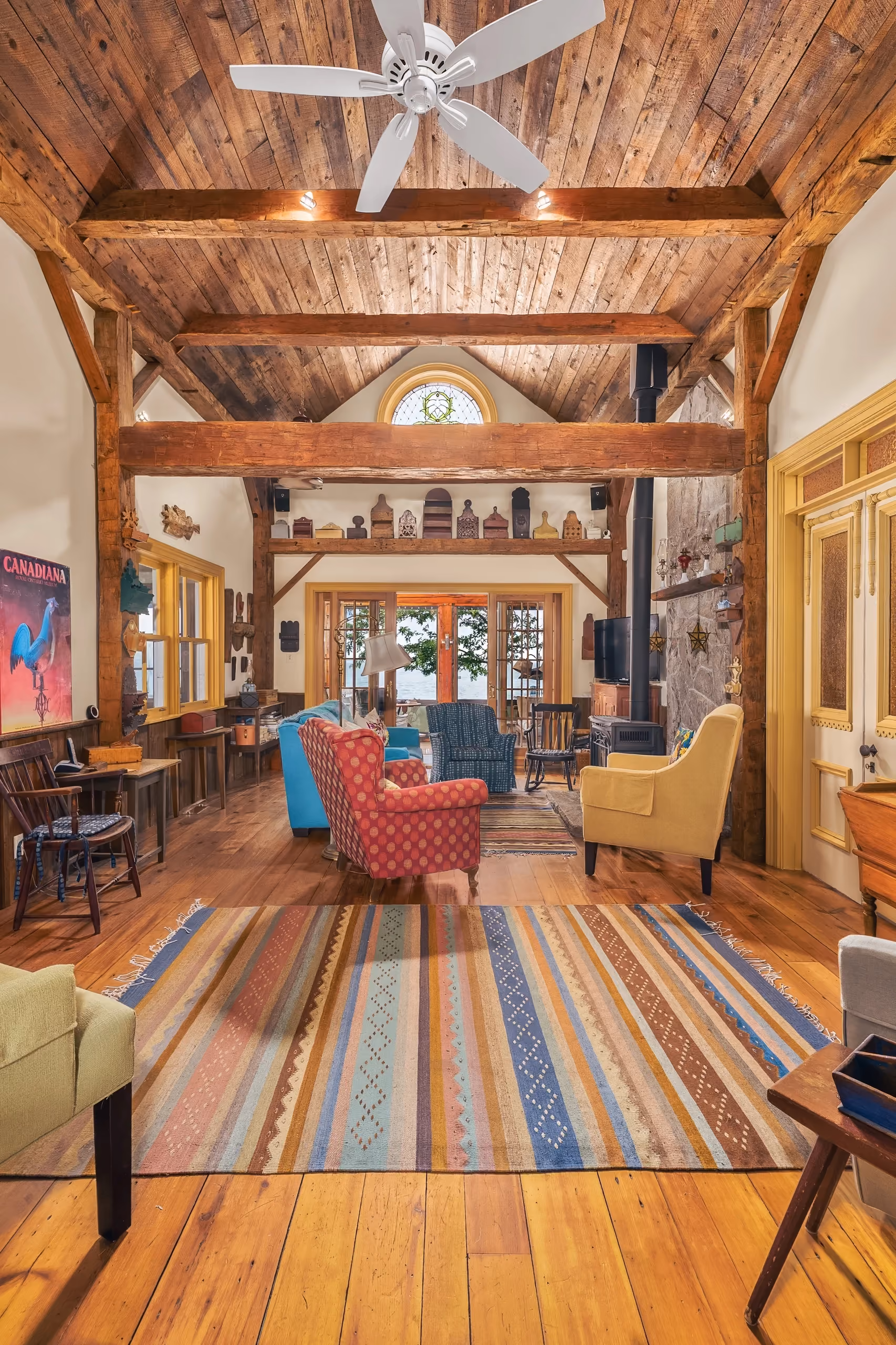 Century farmhouse restored by RBA Projects on Lake Simcoe, Ontario, view 21