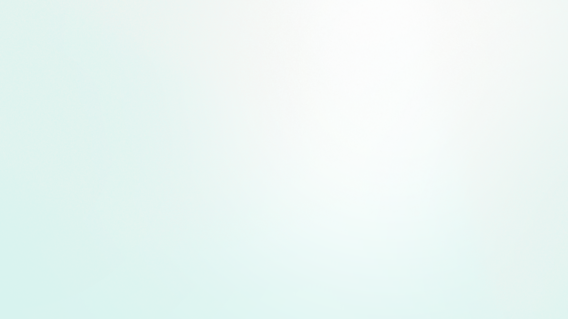 White background with light blue gradient radiating from the bottom left corner.