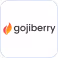 Gojiberry brand logo with a stylized berry icon.