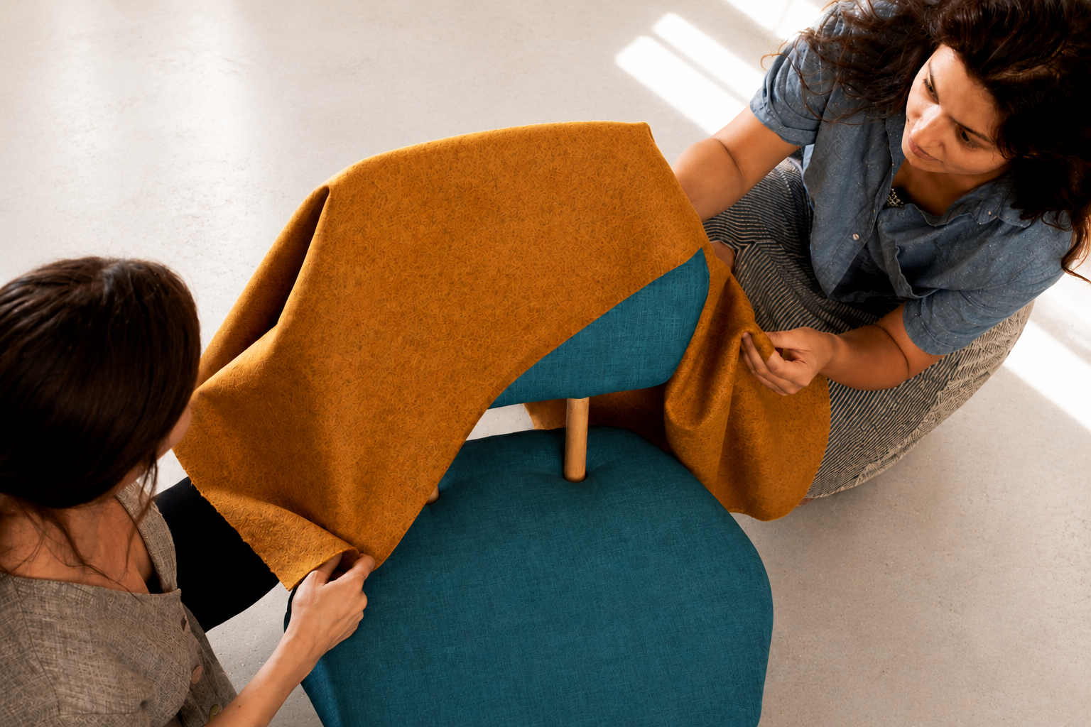 Refining materials, finishes, and furniture
