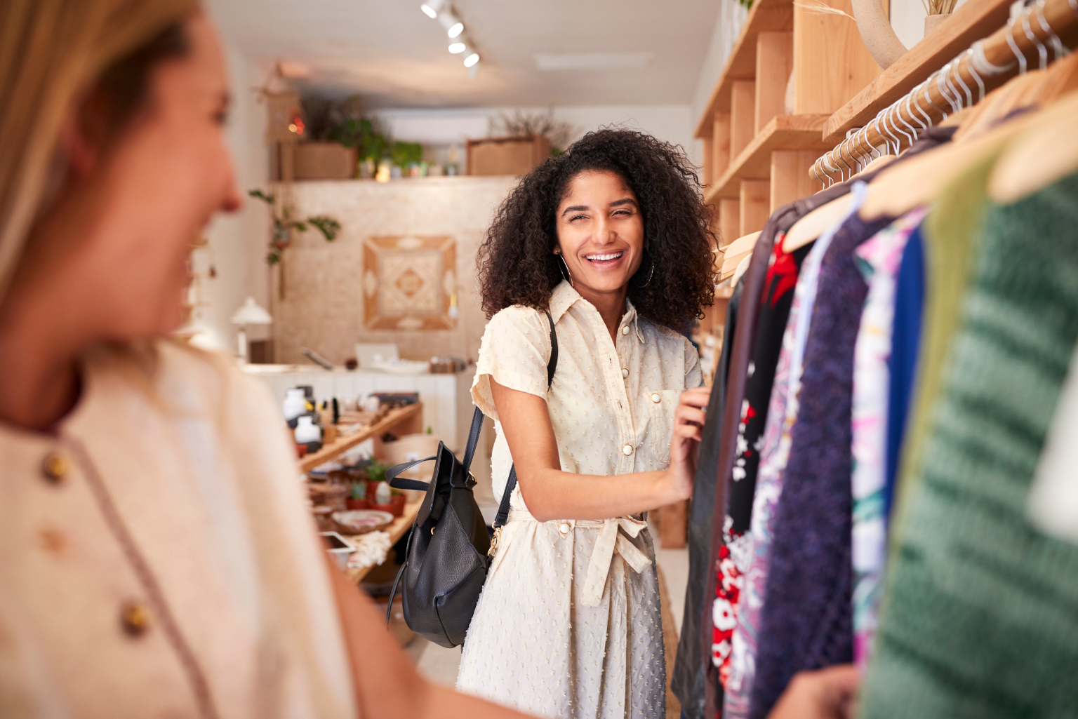 Women shopping stock image