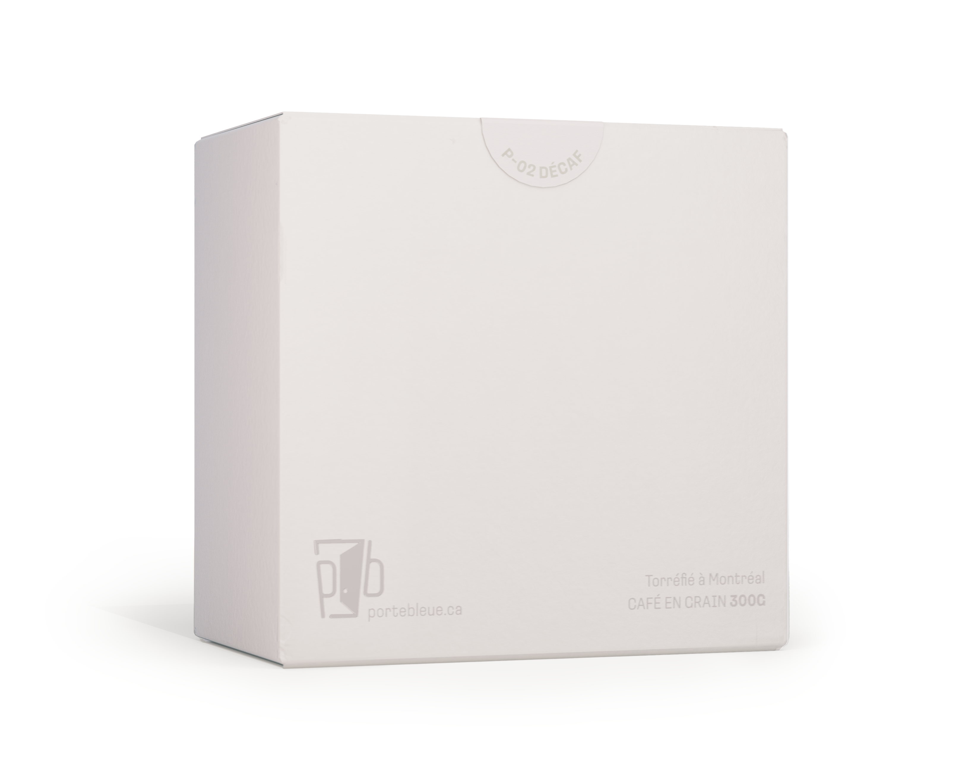 Portebleue coffee packaging (back).
