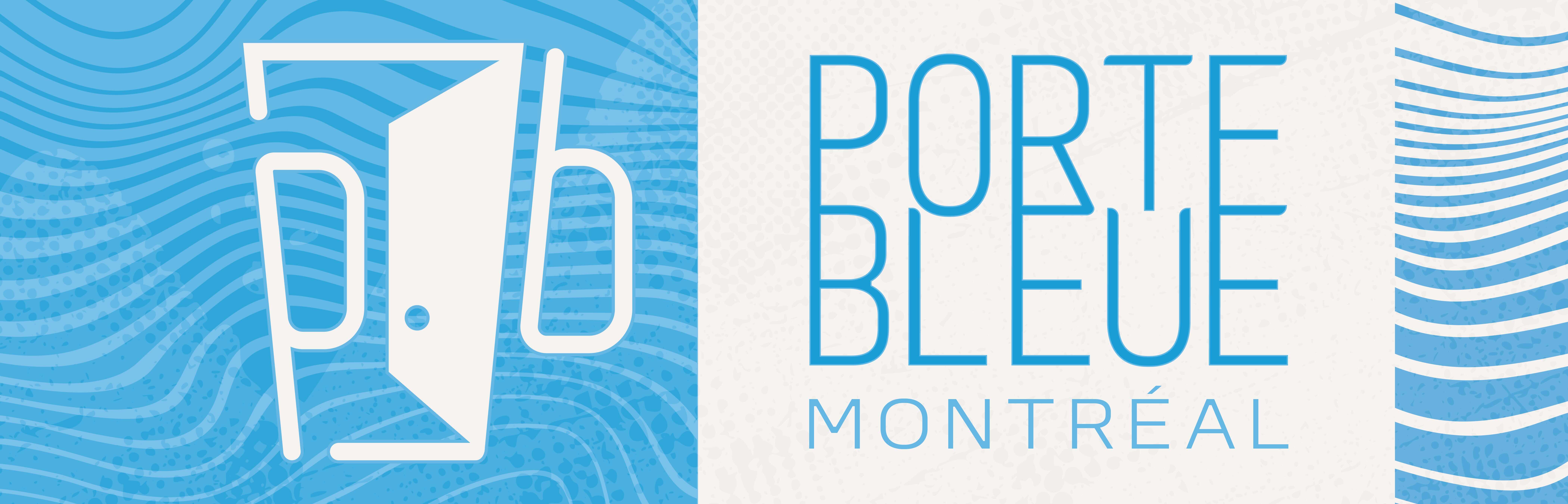 Portebleue pop-up sign.
