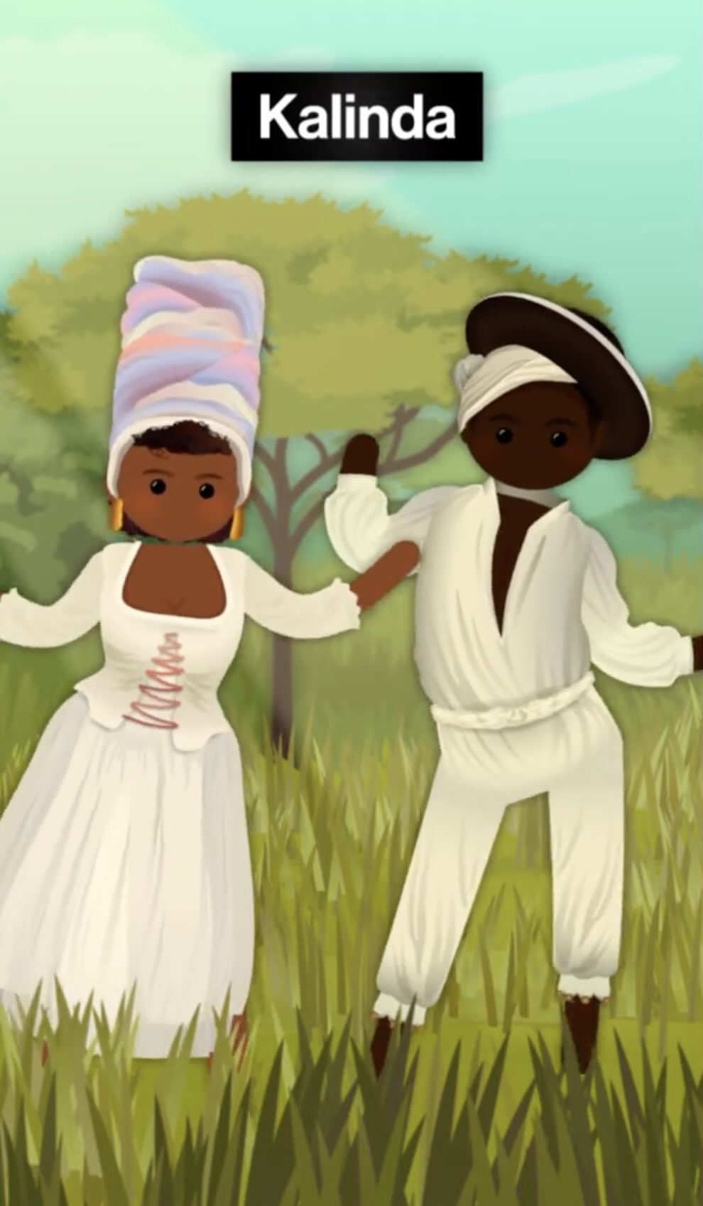 Frame from an illustrated Study Hall Modern World History video.