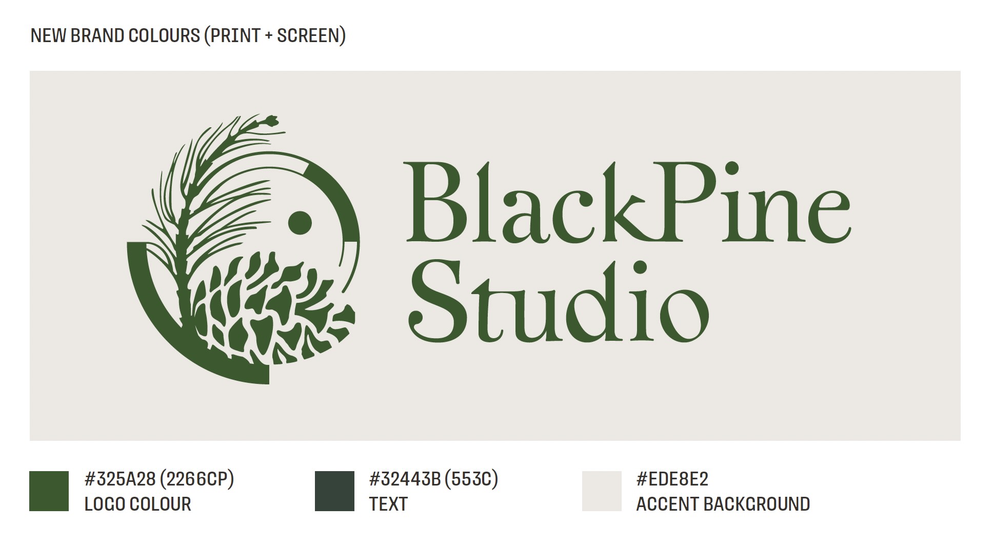 Logo design for Black Pine Studio