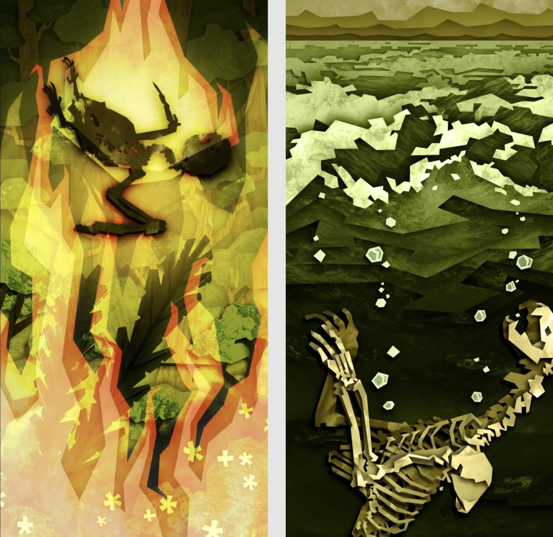 Climate Calendar imagery made to accompany climate change predictions.