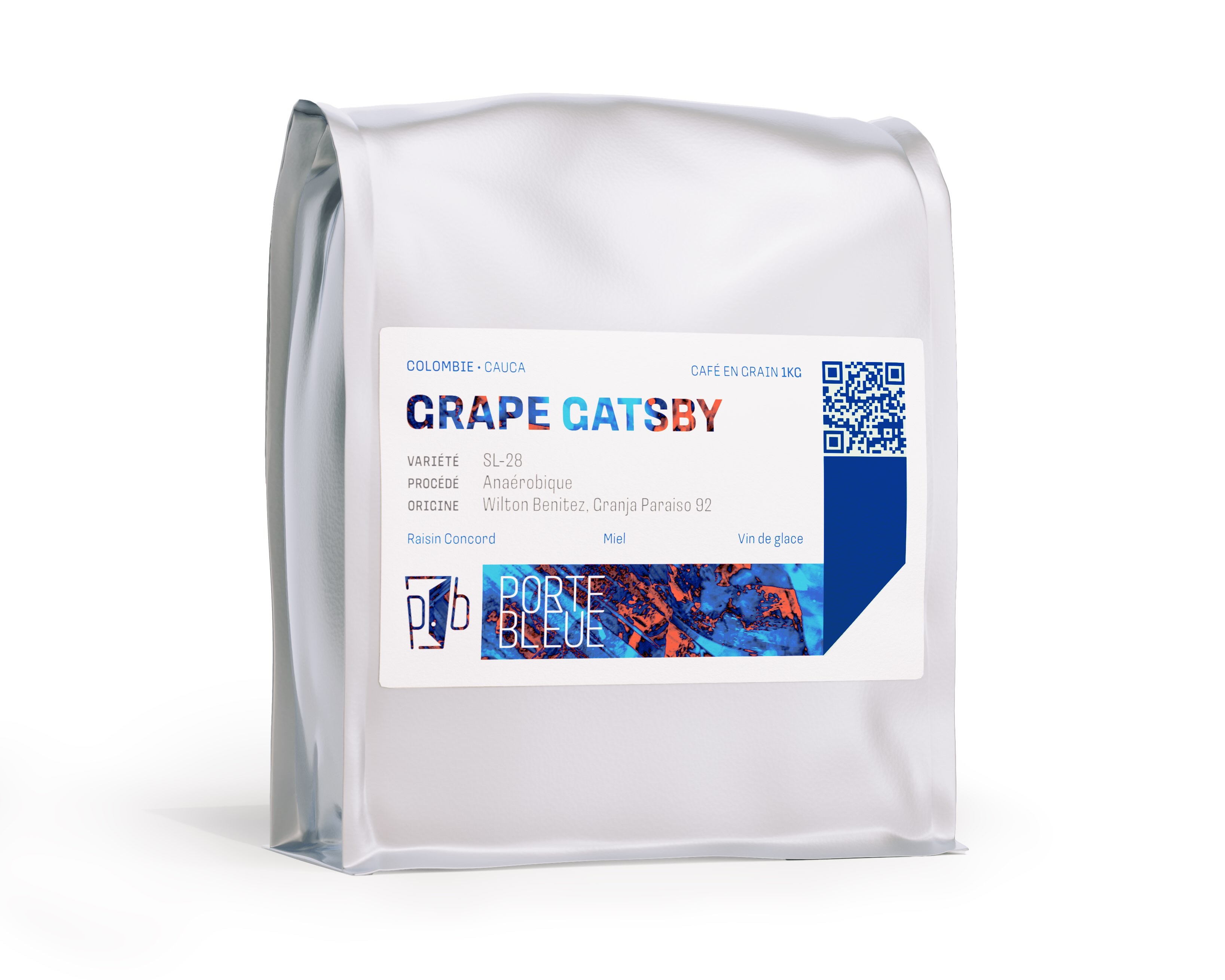 Portebleue Packaging. 1kg packaging. Limited Release.