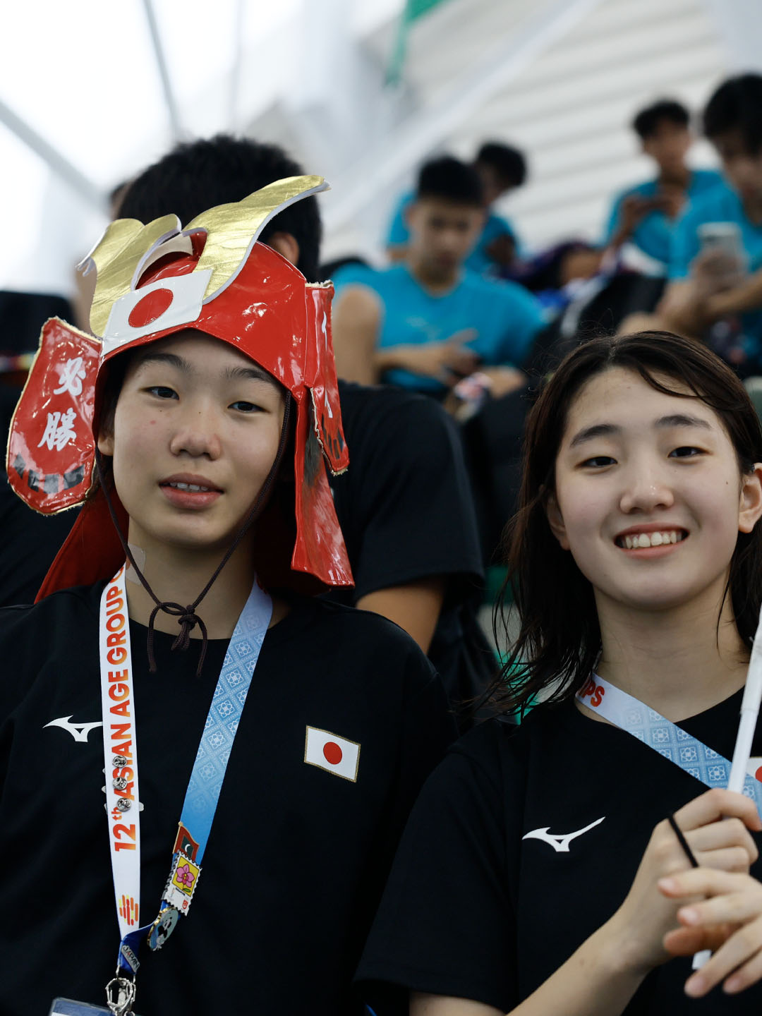 Japanese teammates cheering