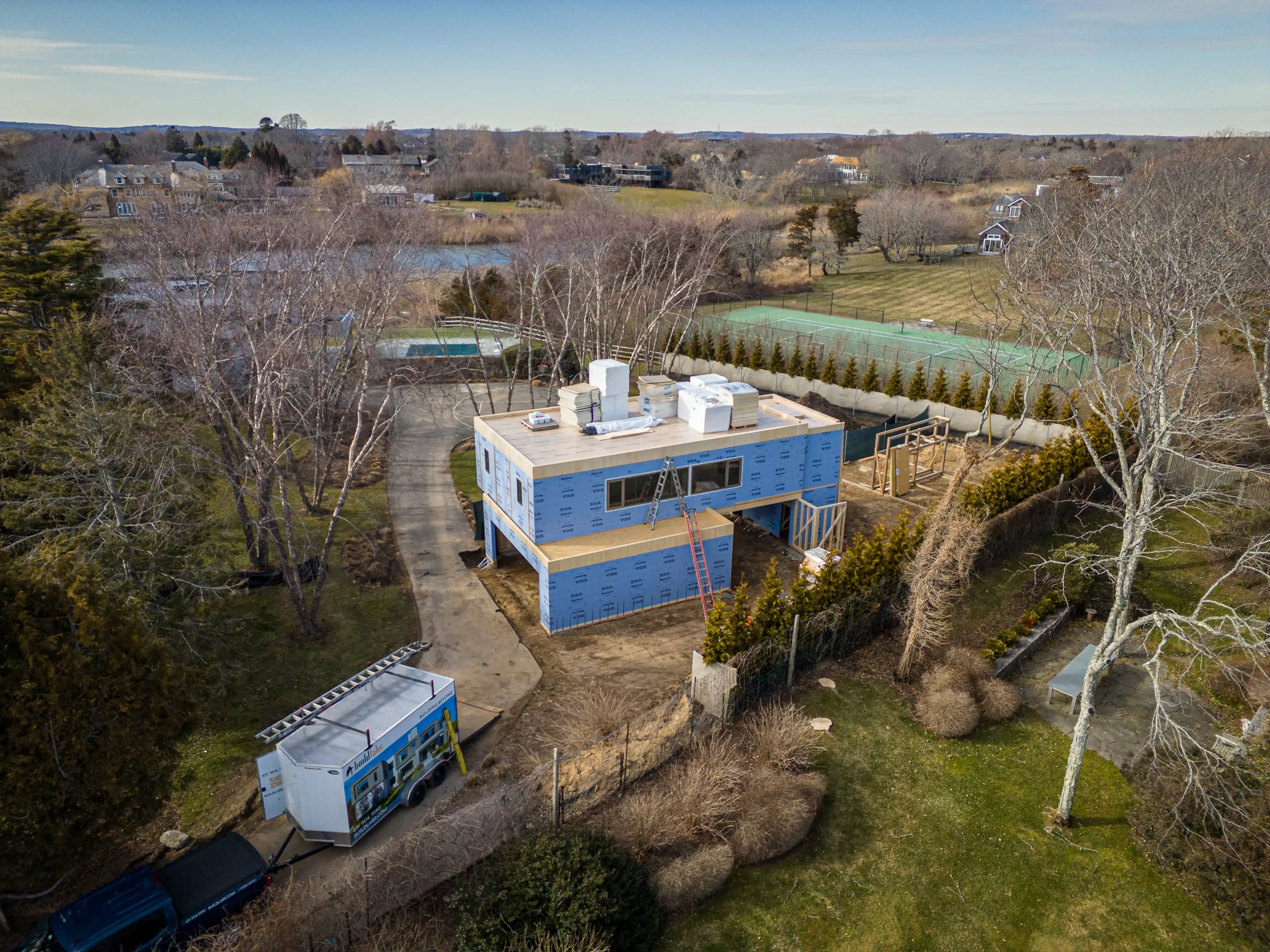 residential site development and landscape construction project
