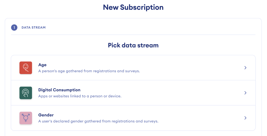 pick data stream