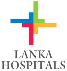Lanka Hospitals logo with a colorful cross shape in blue, green, red, and orange.