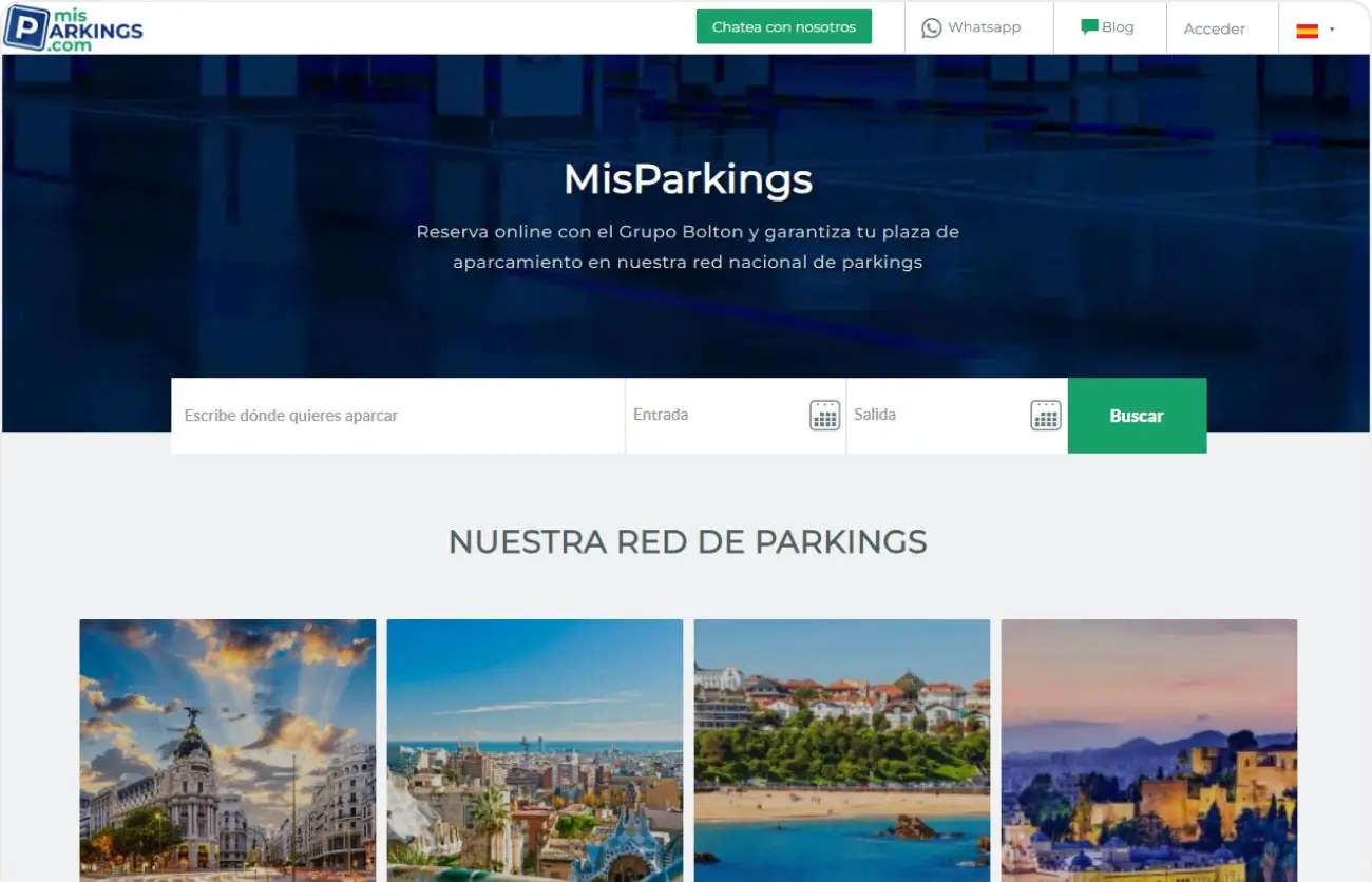 web reservas parking