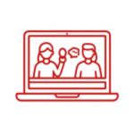 Konsultacja z trenerem medycznym online – wideokonferencja i omówienie planu treningowego z klientem.