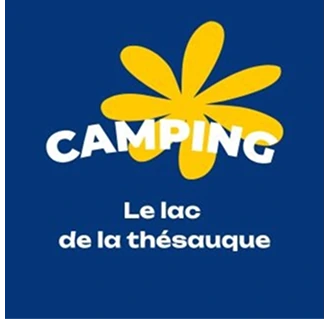 Logo Flower Camping, le lac de la Thésauque
