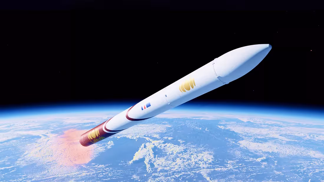 a rocket in space