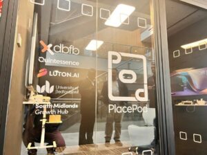 PlacePod digital community hub at the University of Bedfordshire, Luton