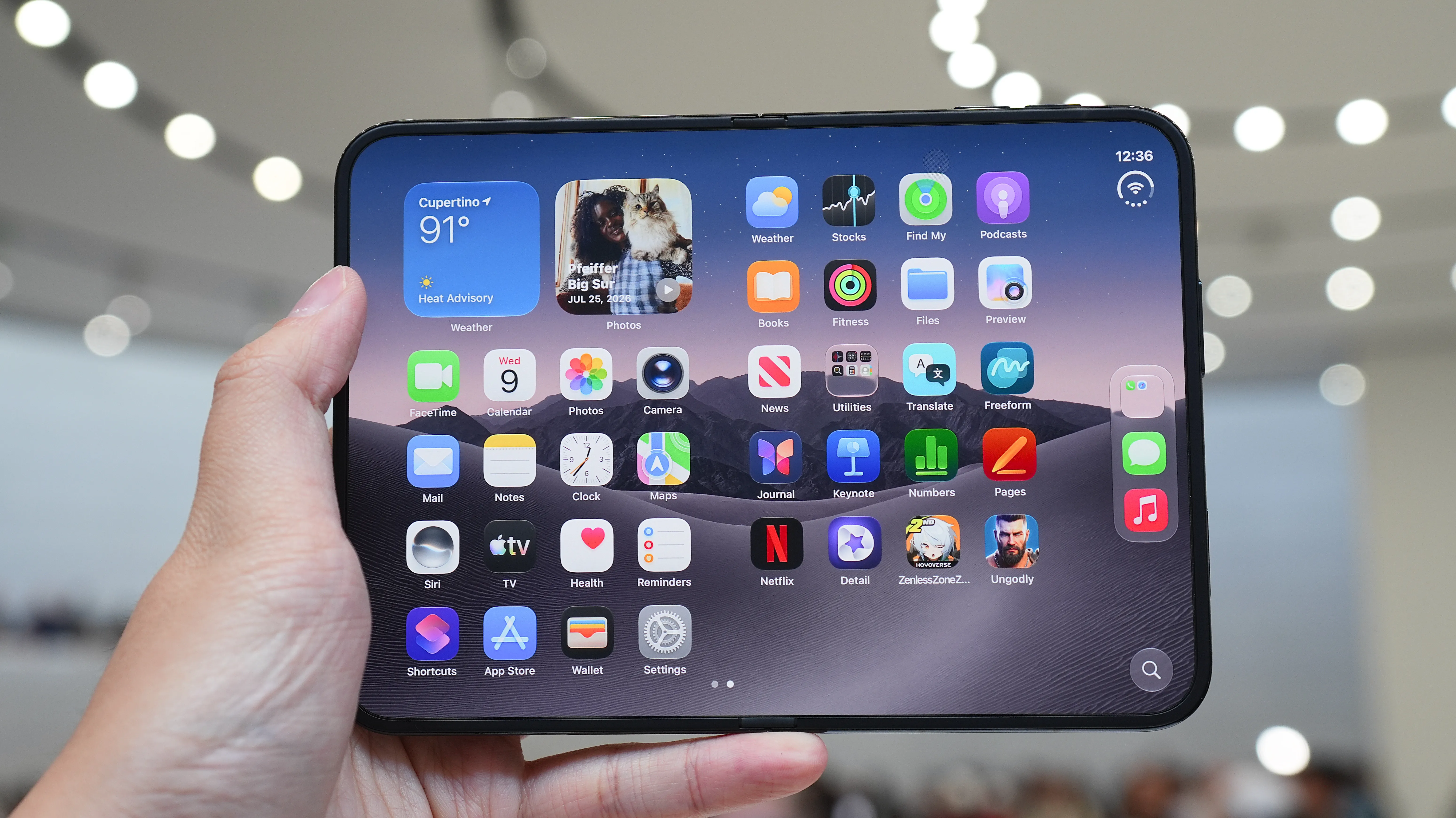 Two smartphones side by side
