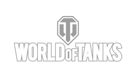 Logo text reading 'World of Tanks' in a bold, blocky font on a transparent background.