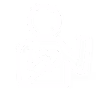 Outline icon of a person holding a baby wrapped in a blanket.