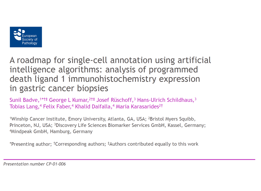A refined approach for AI-assisted cancer diagnosis was developed by setting standards in the interpretation of scoring guidelines with a "PD-L1 Cell Atlas".