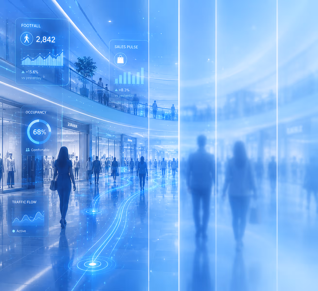 AI analytics for malls and airports
