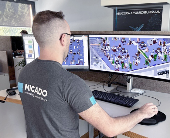 Konstruktion einer Prüfvorrichtung im Engineering bei MICADO