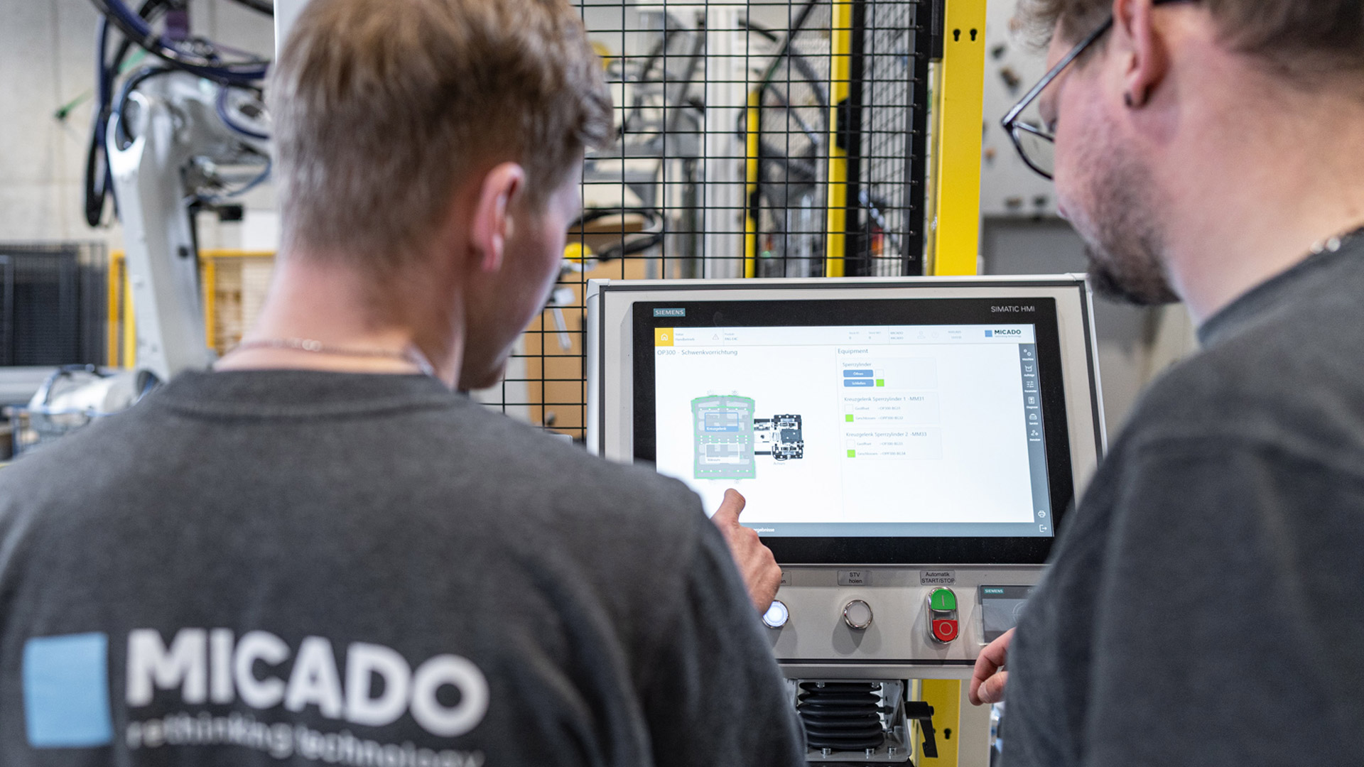 Standardisiertes Bedienterminal einer MICADO Prüfvorrichtung