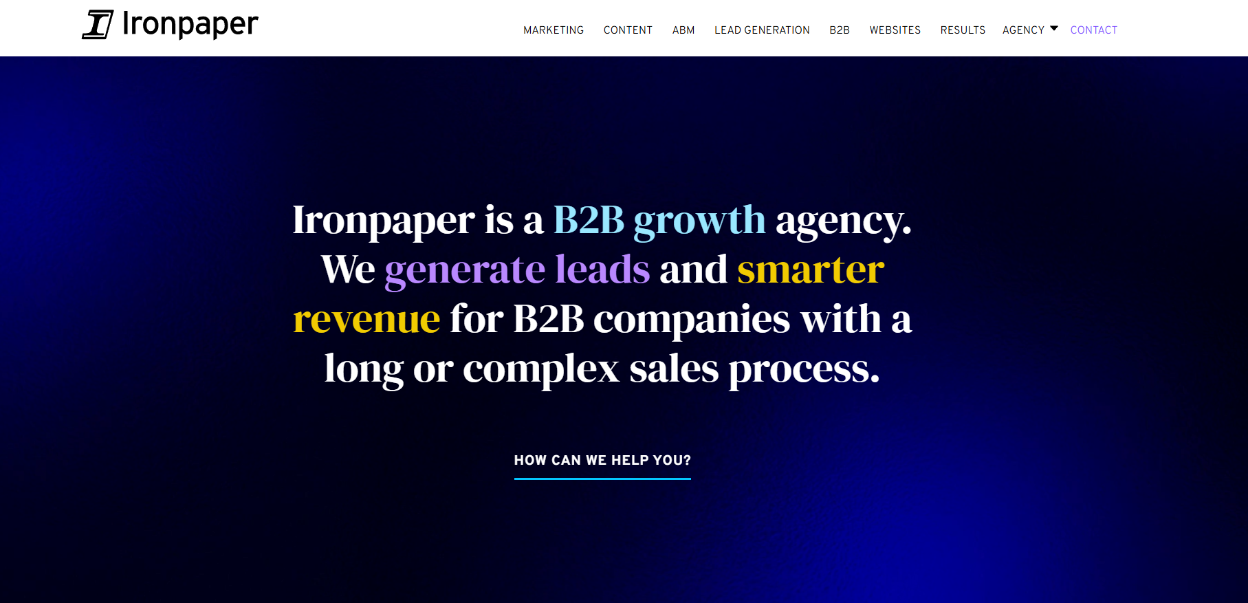 Ironpaper_website
