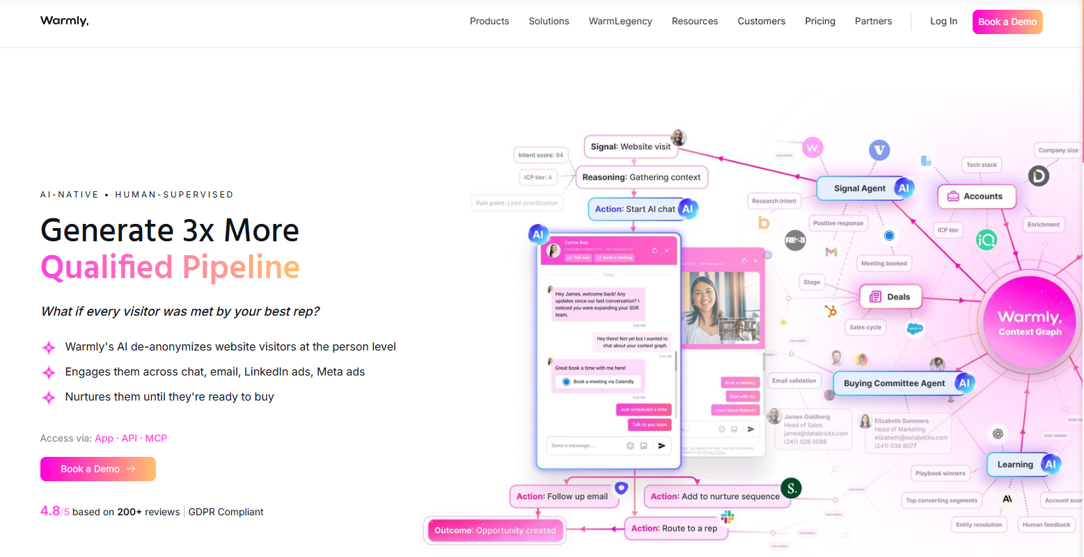 warmly_website