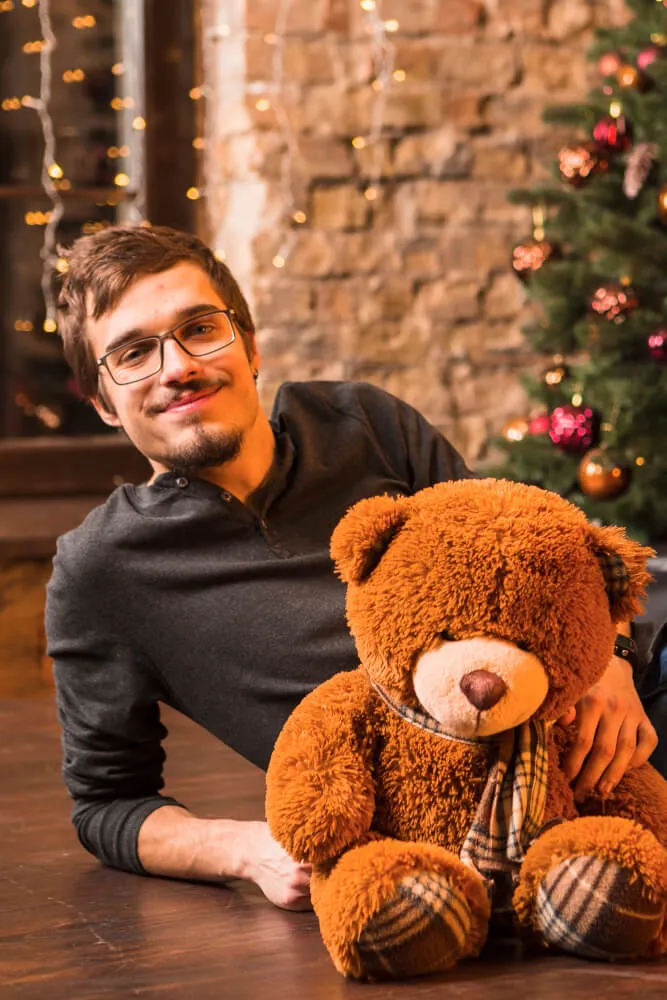 man with toy