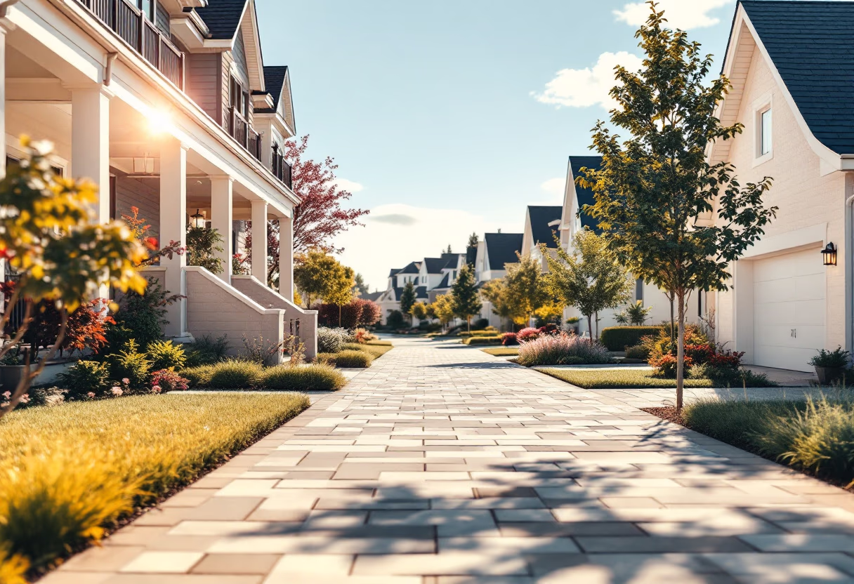 [background image] image of suburban neighborhood