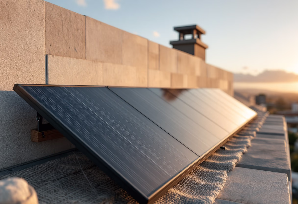 image of solar panels on rooftops