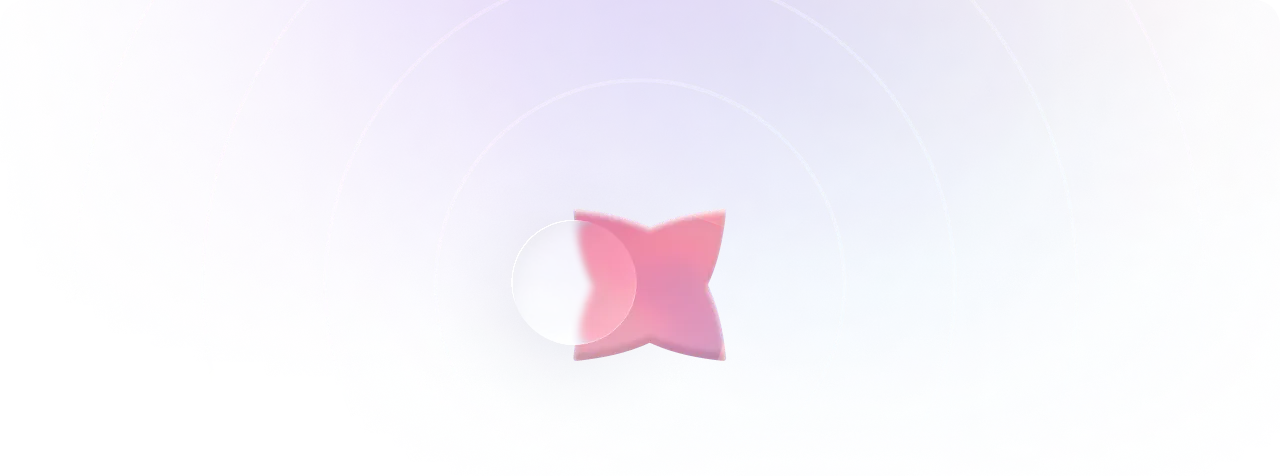 the pink gradient star illustration