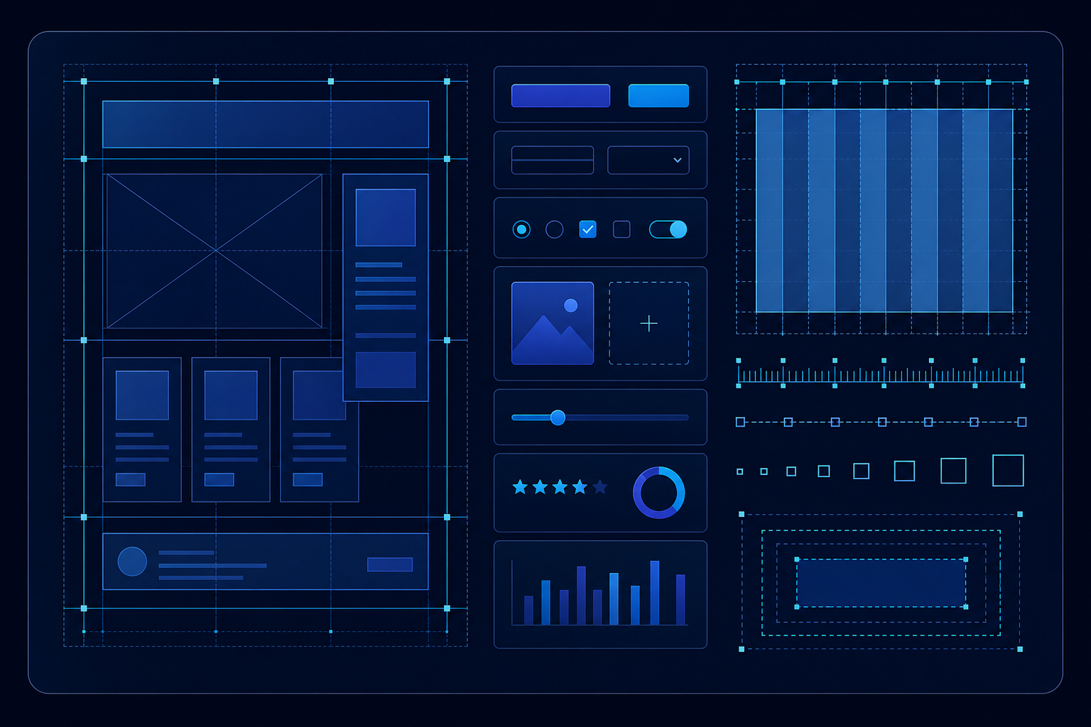 Layout System Pack — modular component grid structures