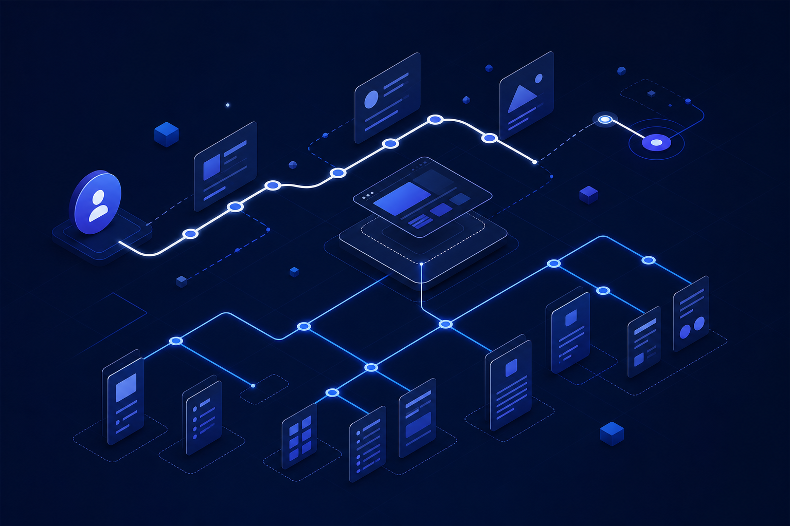 UX Structure Framework — user flow and screen hierarchy