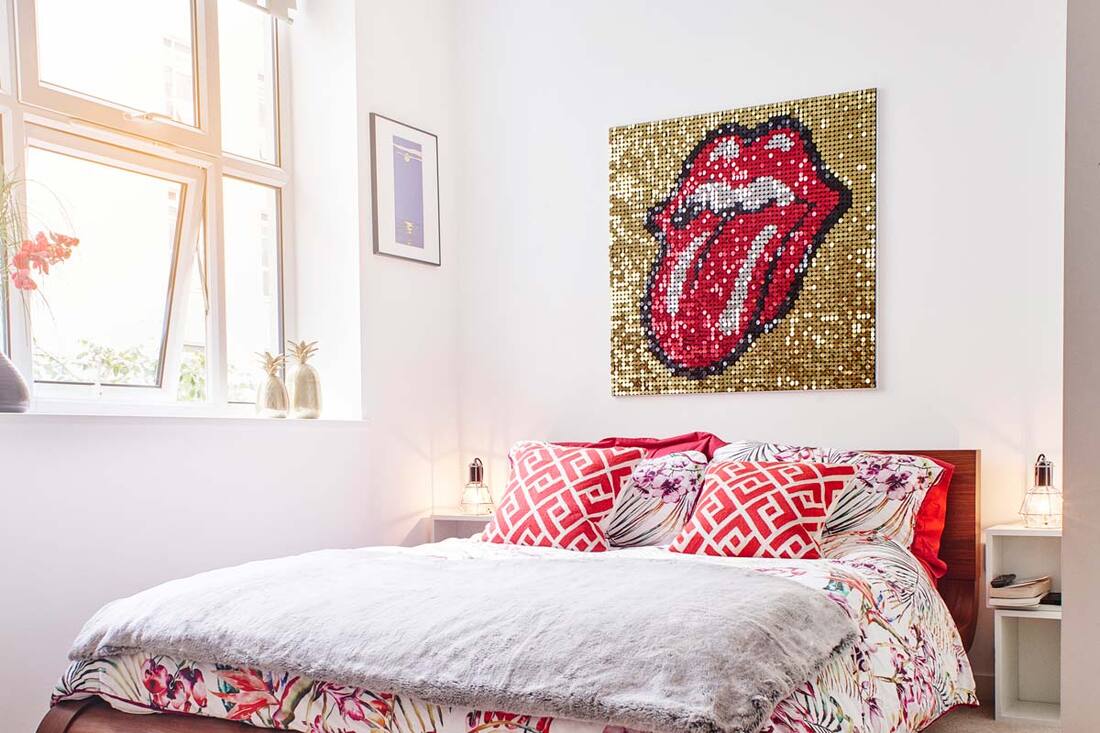 sequin wall art