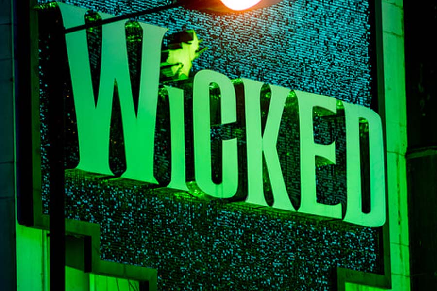 green sequin billboard