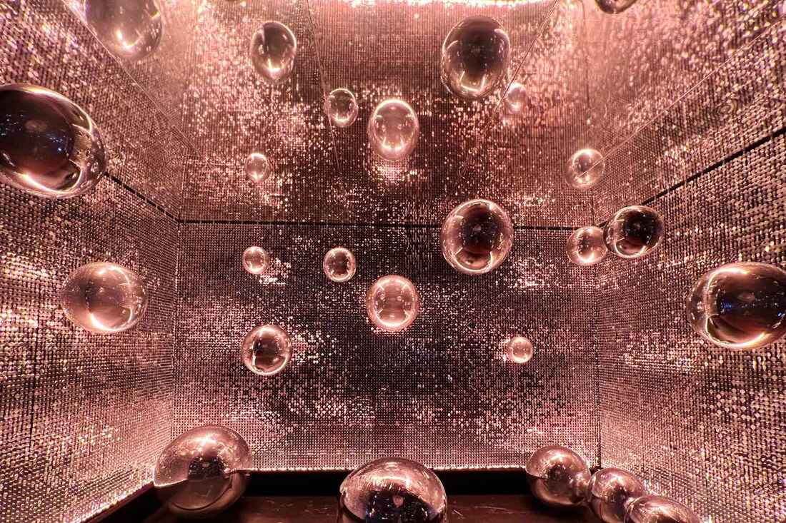 Silver sequin box