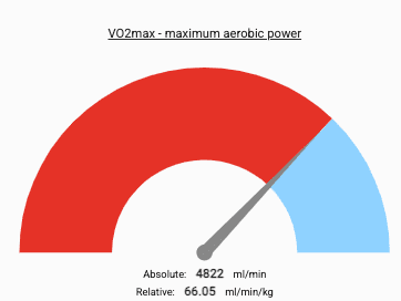 VO2max Metric on INSCYD Dashboard